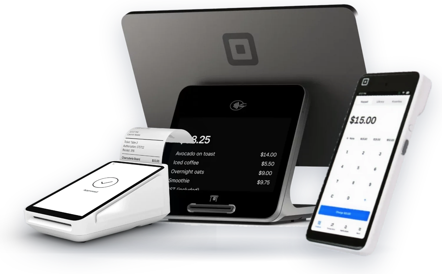Square Terminal, Register and Handheld